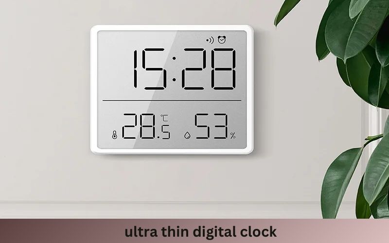 Read more about the article Ultra-Thin Digital Clock: AI Sleek and Stylish Timekeeper